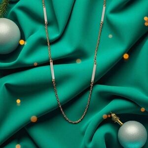 Christian Dior Ivory Tubular Bar Necklace, Dior Jewelry, Dior Necklace